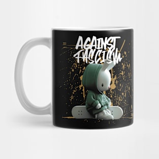 Against Fascism Antifa Skateboarding Mug